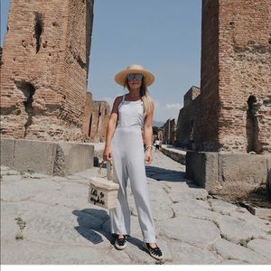 Wildfox Chambray Striped Jumpsuit